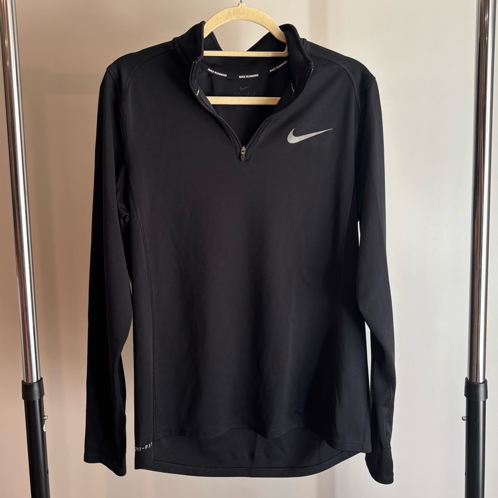 Nike Black Dri-FIT Running Quarter Zip